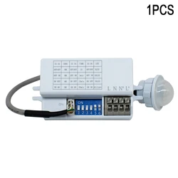 Enhanced Motion Sensor Light Switch with Adjustable Timer and Automatic Lighting Detection (1 pcs)