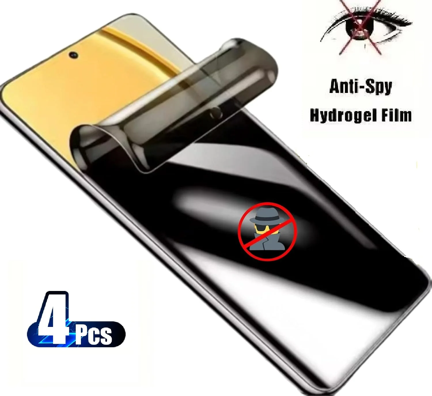 Premium Privacy Hydrogel Screen Protector Set - 4 Pack