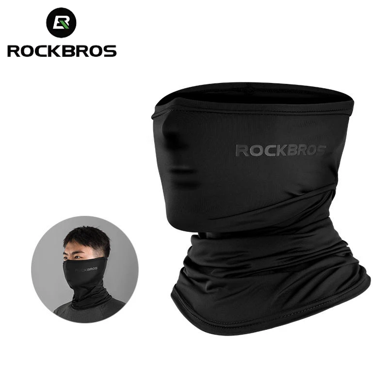 ROCKBROS Summer Face Scarf Neck Sun Protection Silk Cycling Headwear Motorcycle Scooter MTB Road
