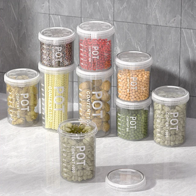 Serbatoi di stoccaggio del grano lattine sigillate organizzatore di barattoli da cucina insetto scatole per la casa a prova di umidità per alimenti barili di snack portatili 2