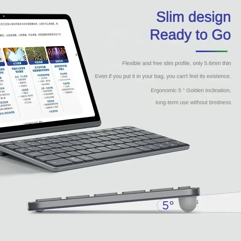 Lenovo Xiaoxin Wireless Keyboard Air Portable for Lenovo Pad Studio Pad Legion Y700 Pro Android Apple Windows MacOS