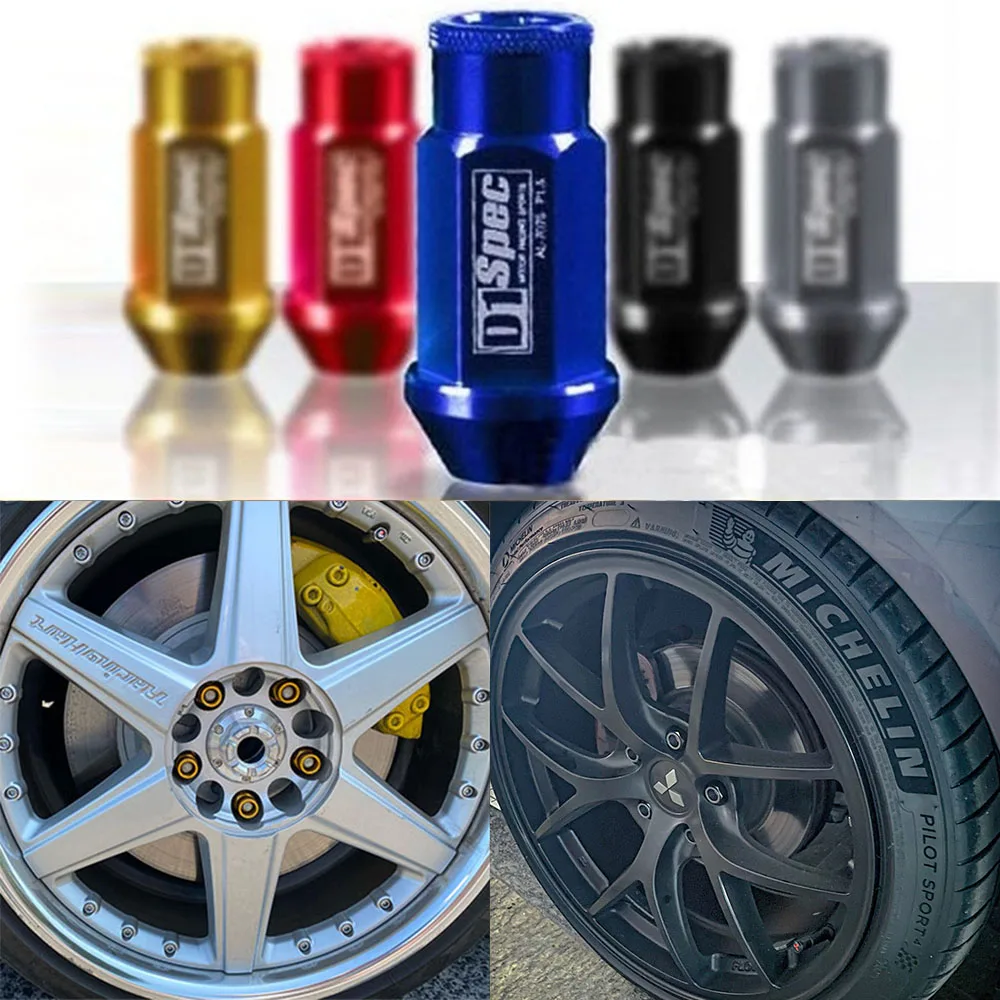 D1SpecWheelLugNutsJDMCarRacingAluminiumalloyWheelLugNuts