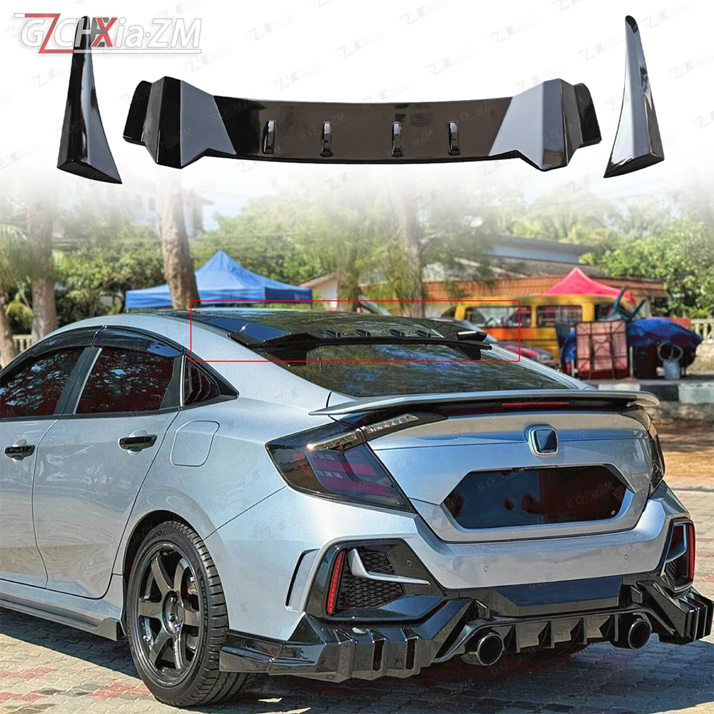 Carbon Fiber Roof Rear Spoiler Wing 5