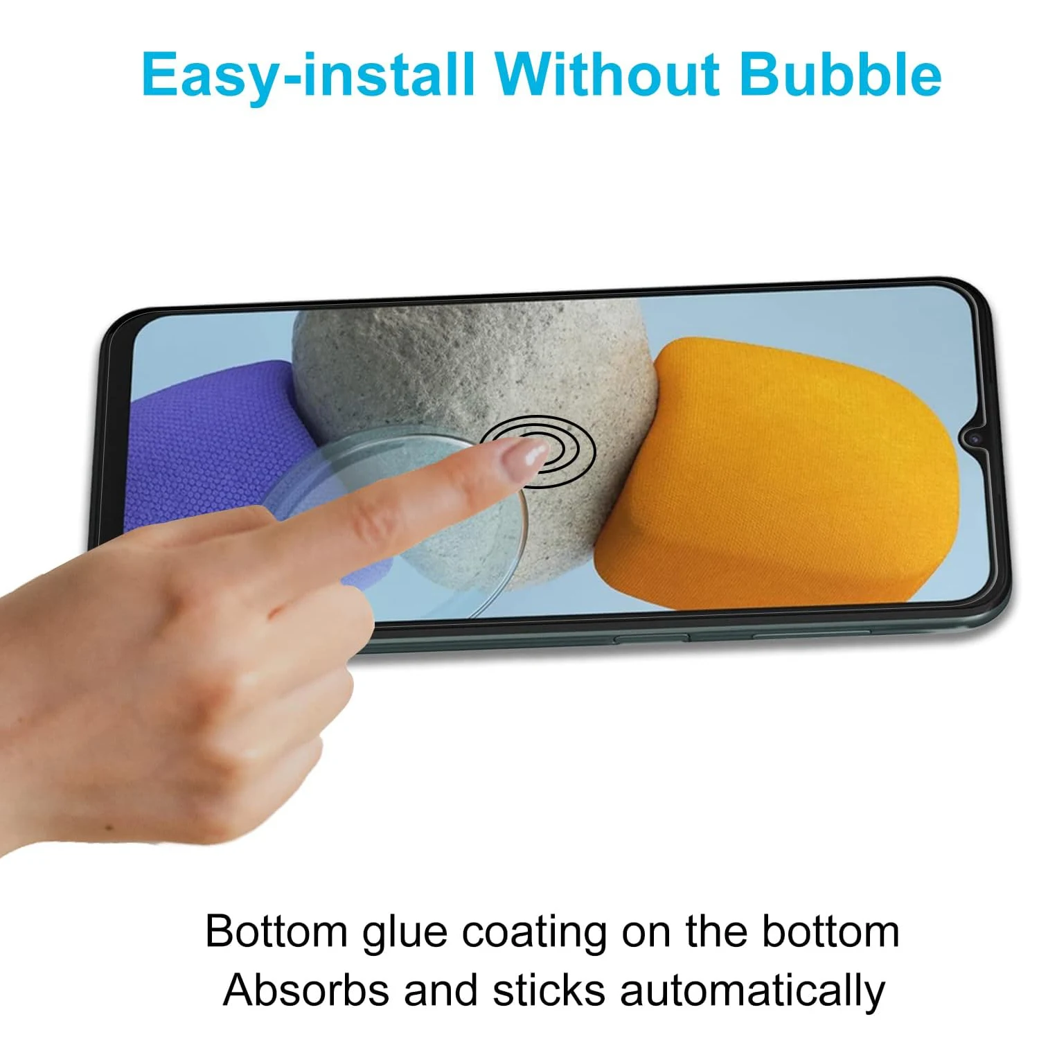 زجاج مقسى 6.6 بوصة لهاتف سامسونج جالاكسي M23 5G وا...