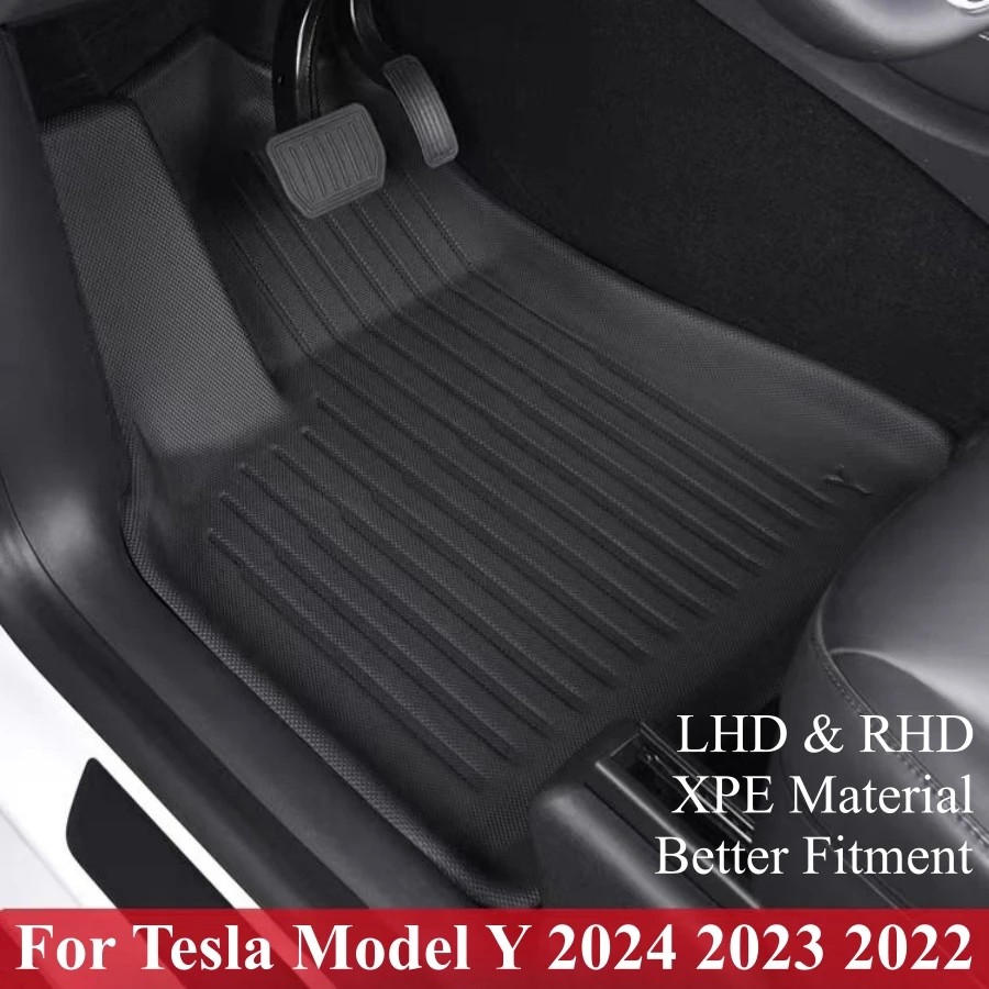 2021 2022 2023 Tesla Model Y Tapis de Sol en Caoutchouc d'origine, Balayage  3D TPE à Bord Haut, Tesla Model Y Accessoires [OEM[926] - Cdiscount Auto