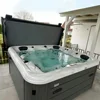 CE Approved Balboa System US Acrylic Massage Spa Tub 5 Person Whirlpool Outdoor Spa Deluxe Garden Hot Tub With 2 Lounger 1