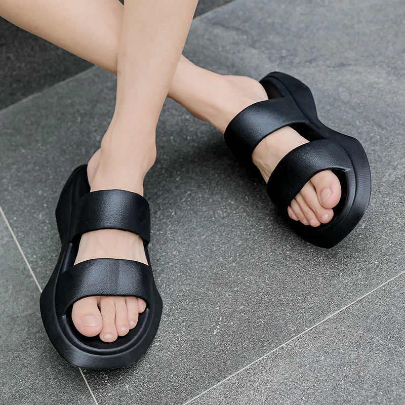 

Coslony New Men Slides Sandalia Summer Women Platform Beach Sandals Man Indoor Cloud Slipper Flip Flops EVA House Shoes Slippers