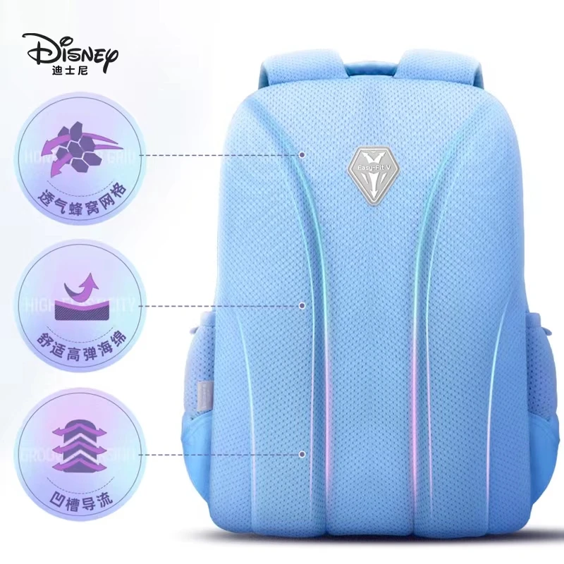2022 Disney Frozen School Bag For Girls Elsa Anna Primary Student Shoulder Orthopedic Backpack Grade 1-5 Large Capacity Mochila