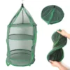 Hanging Drying Mesh Green Dust Proof Elastic Foldable Drying Net For Outdoor Drying Fish Food 3