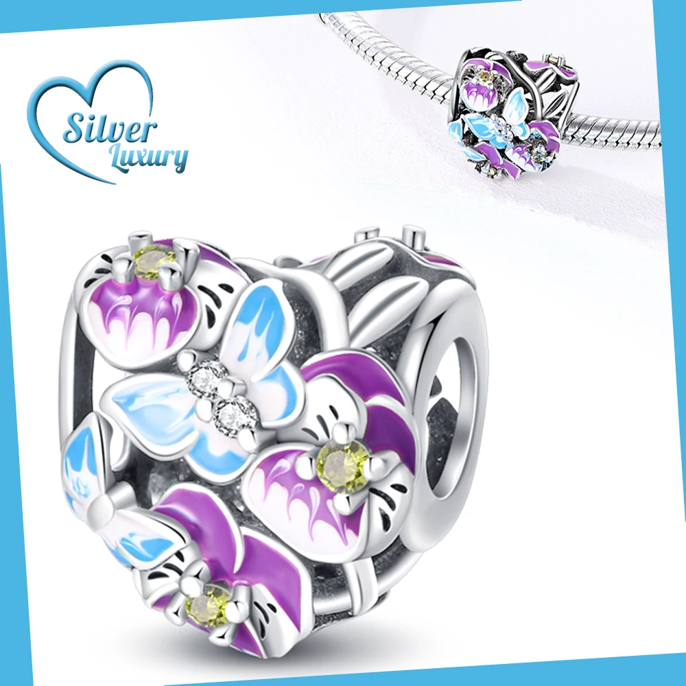 

Шарм-бабочка в форме сердца из серебра 925 пробы для Pandora