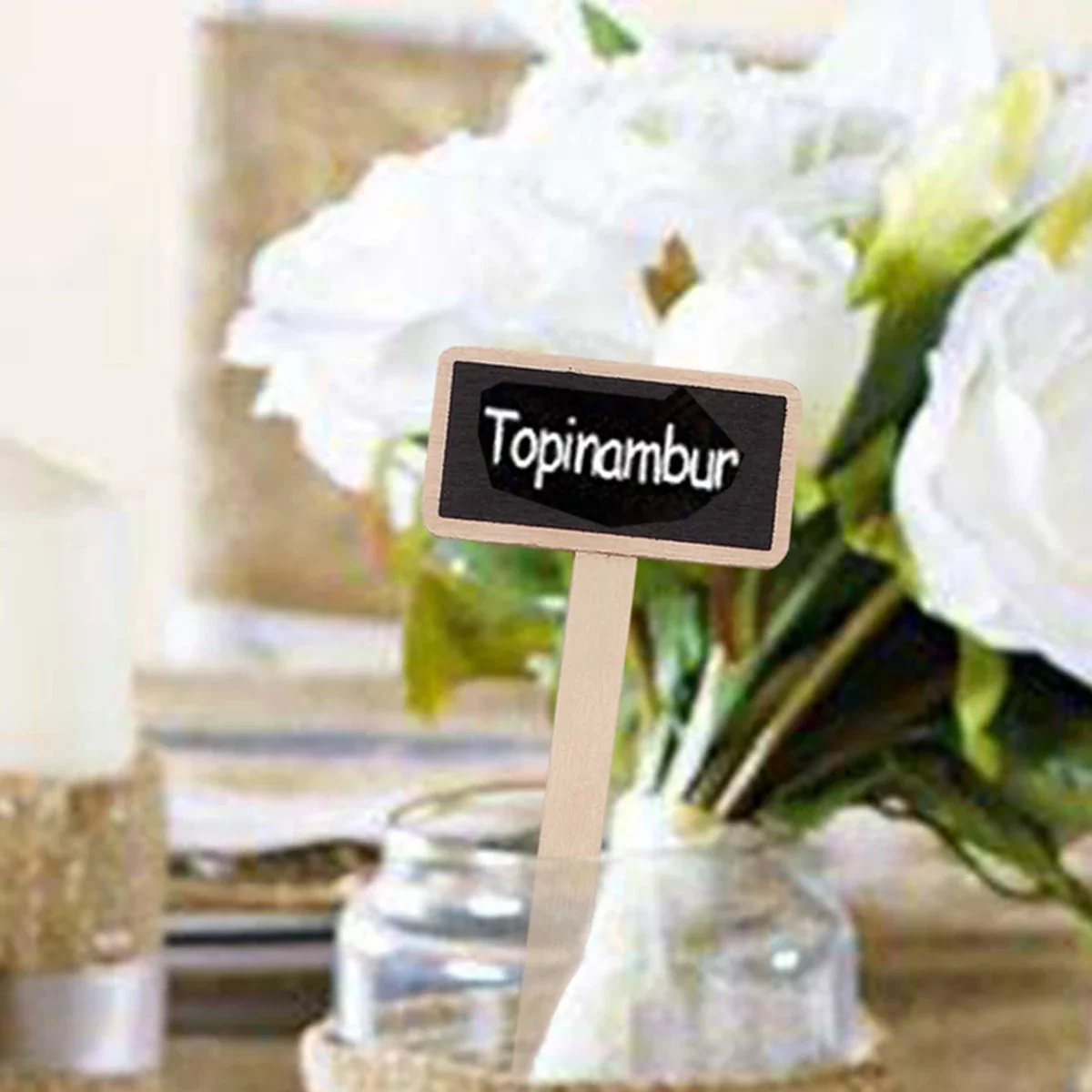 10pcs-creative blackboard flower gardening succulent plant label decor card accessories small blackboard Valentine's Day pa