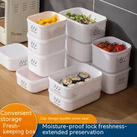 ECHmonopol-Stockage de fruits pour réfrigérateur ménager, boîte de conservation fraîche, scellée en plastique, boîte à déjeuner à bento chauffé, nourriture de cuisine 1