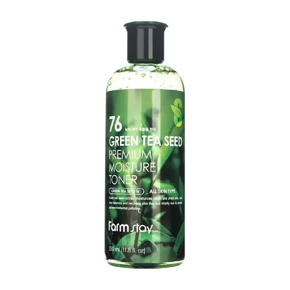 Farmstay moisturizing balancing facial skin toner with green tea seeds