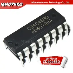 Assorted Set of 10 PCS DIP IC Chips - High - Performance Logic and Timer Components (CD4049UBE)