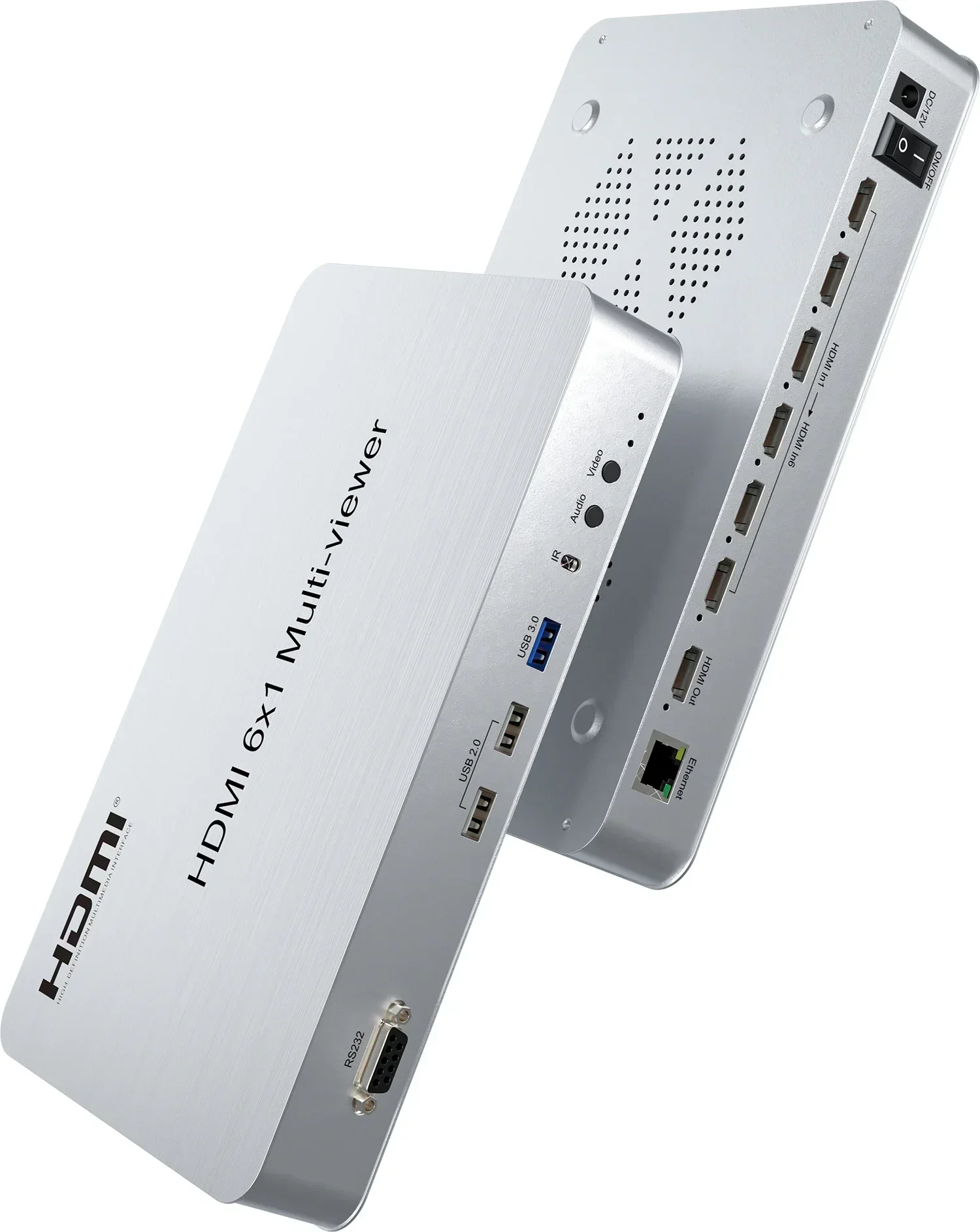 4K 6x1 HDMI 멀티뷰어 1080P 4x1 쿼드 스크린 멀티뷰어 원활한 스위치 비디오 멀티플렉서 USB 3.0 줌 인 아웃 180 ° PIP 회전