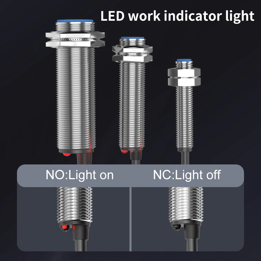 GTRIC Ȧ ׳ƽ   ġ, PNP/NPN NO NC 10-30V DC 3-̾  Ÿ 10mm IP67   