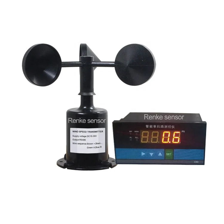 

RS-FSJT-* Digital Wired Tower Crane Cup Anemometer Indicator Wind Speed Sensor Meter With Alarm