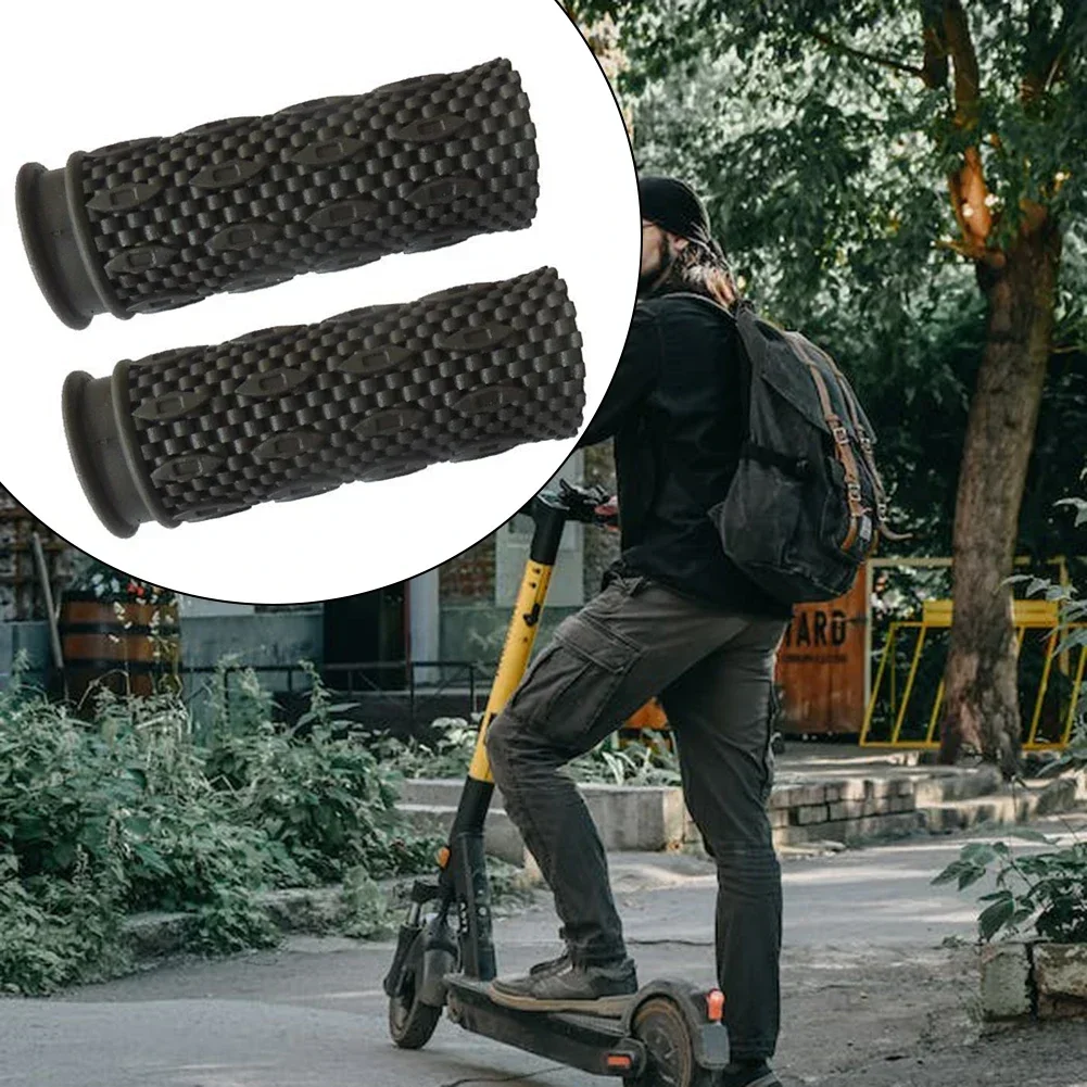 85mm Oxford Black Grip Shift Twistgrip Bar Bike Cycle Handlebar Grips Rubber 2Pcs 150g/set