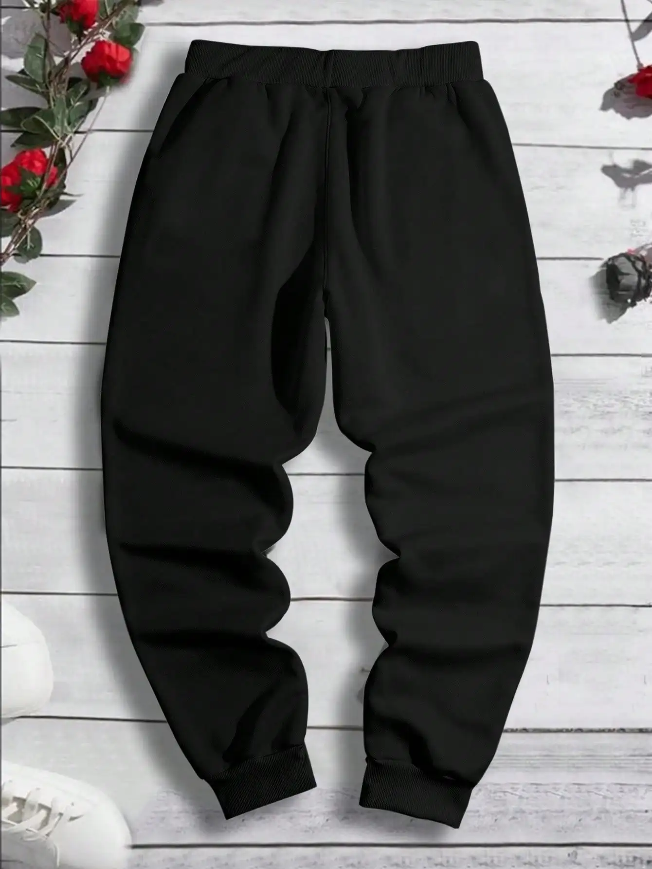 2024 Fashionable Men's Dragon Pattern Printed Comfortable Fleece Drawstring Waist Versatile Spring and Autumn Sports Pants S-3XL 2