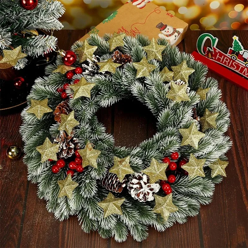 Description Picture 5 of item6Pcs/set Christmas Decoration Flash Pentagram Pendant Home Room Decor Christmas Tree Accessories New Year Gift Party DIY 2025