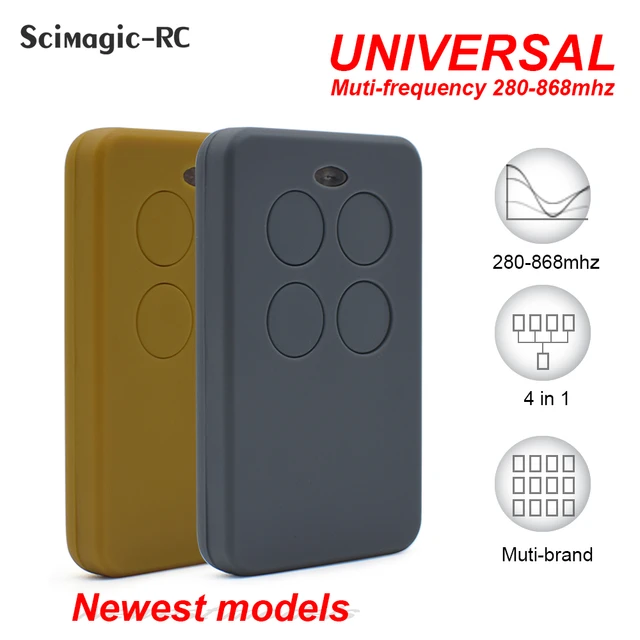 Scimagic-mando a distancia para puerta de garaje, dispositivo 4 en 1 de  280-868mhz, clon