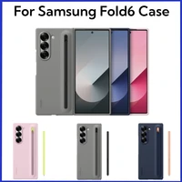 Original Fold 6 Case For Samsung Galaxy Z Fold6 S Pen Cover with Smart Spen 5G Flip Cases