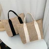 Summer Boho Handbag Tote Bag Women Straw Woven Rattan Basket Toiletry Storage Beach Handbag Travel Reusable Shoulder Bag Pouch 2