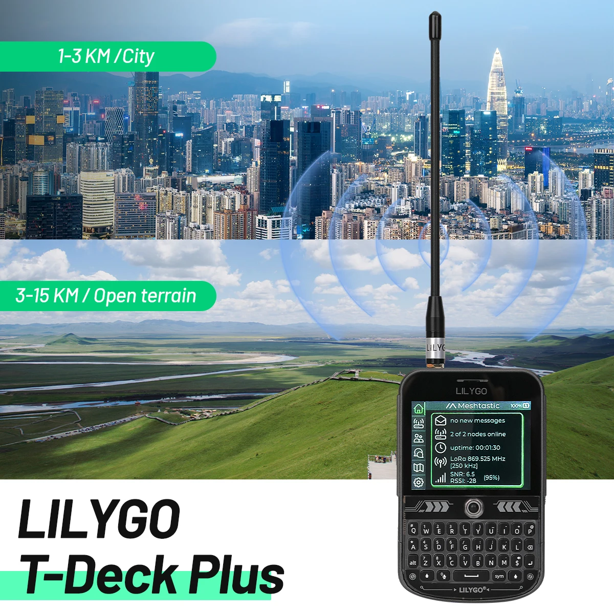 รูปสินค้า บอร์ดพัฒนา IoT รุ่น T-Deck Plus รองรับ LoRa หลายความถี่