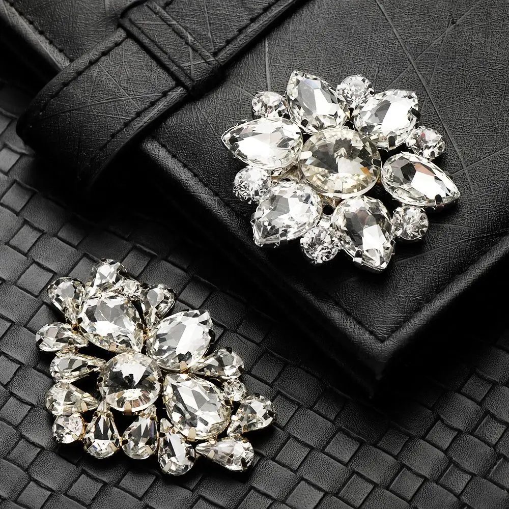 Rhinestone Wedding Shoe Clips Decorations Charm Buckle