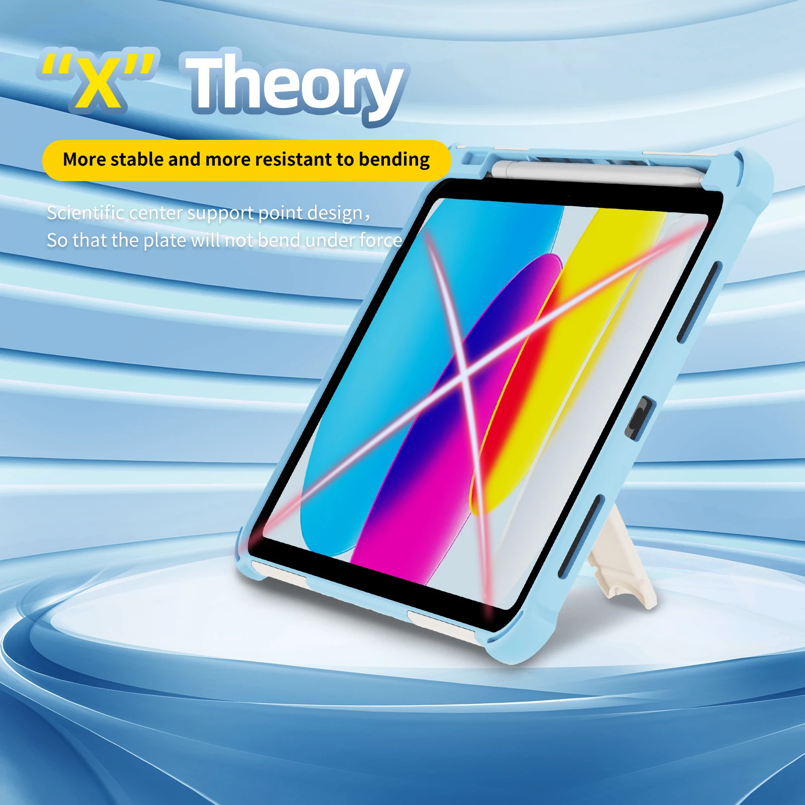 Capa de Suporte à Prova de Choque para Ipad Estojo Giratório Ipad Pro Air 10.9 10.2 Mini 2023 2023 2023 2023 2023 2023 - Imagem 3
