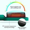 2 In 1 Electric Professional Negative Ion Hair Straightener Brush Curling Comb with Lcd Display Hair Curling Tool Straight Brush 4