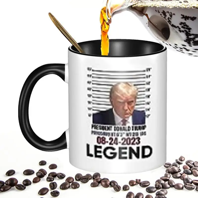 

Never Surrender Ceramic Mug Trump Mugshot Picture Mug Never Surrender Trump Mugshot Picture Mug Ceramic Mug For Water Juice