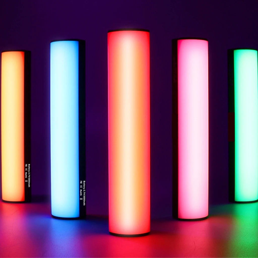 W200 LED RGB 소프트 라이트 튜브 라이트, 핸드헬드 사진 스틱, 크리에이티브 비디오 필, 핸드헬드 LED 라이트 스틱, 360 풀 컬러