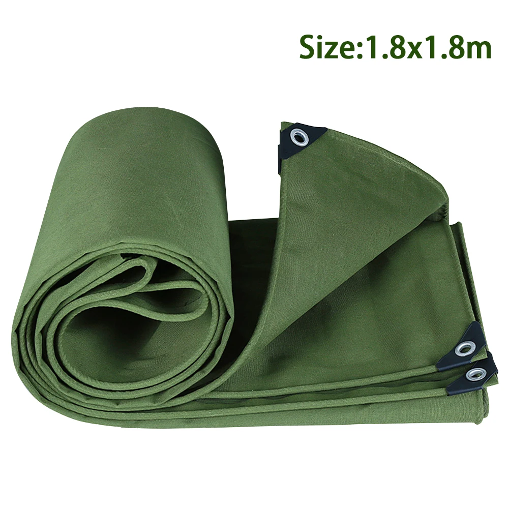 

Outdoor Waterproof Tent Sunshade With Eyelets Canvas Tarp Tarpaulin Shelter Hanging For Boat Dustproof Cover Heavy Duty