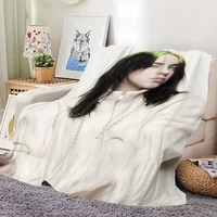 Singer B-Billie E-Eilish skicomfort warm Soft Baby blanket suitable Home Kids Lunch Blanket for Home Office Daily Use Cover 1