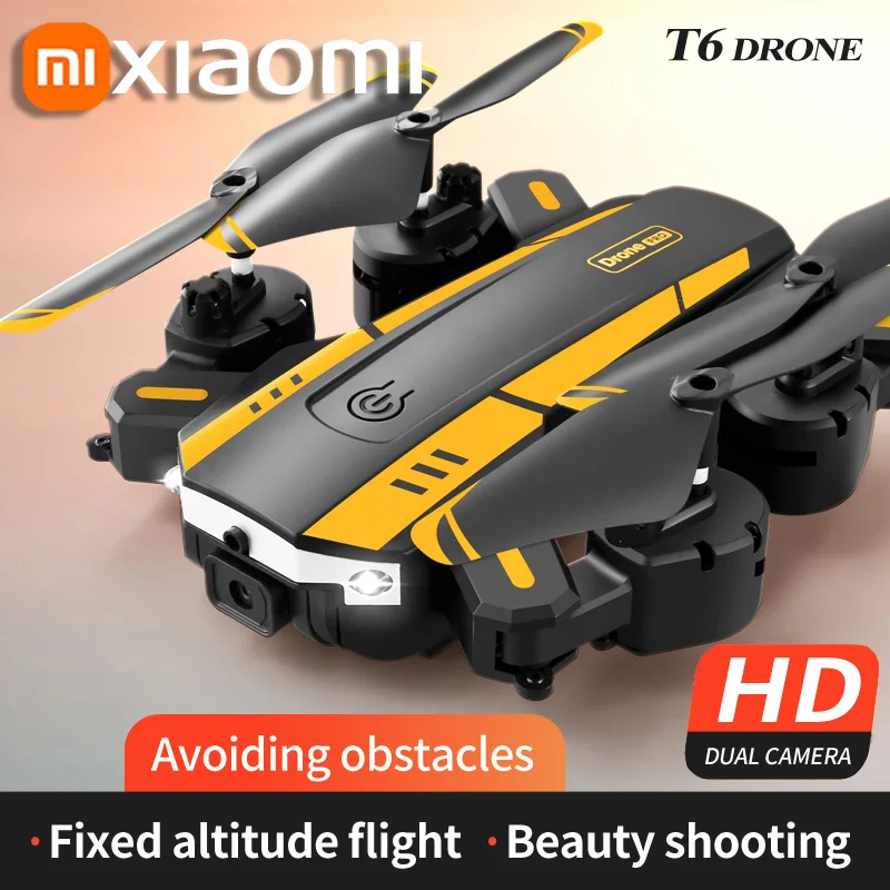 Xiaomi T6 Drone 8k HD Profesional GPS Camera Obstacle Avoidance Aerial Photography Optical Flow Foldable Quadcopter Toy Gift drone quadcopter