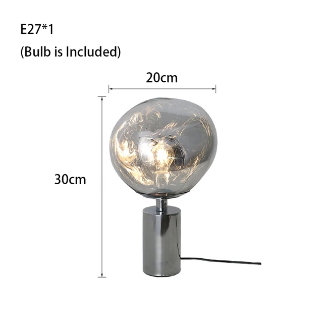 Lava Stone Gold Floor Lamps Dimmable LED Lighting New Nightlight Room