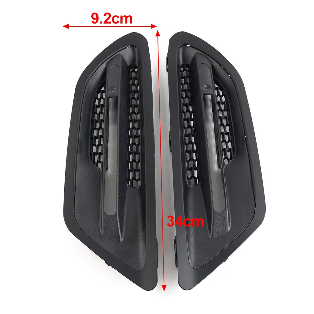 Car Side Fender Grille Air Vent Outlet Cover Trim Decoration 2 Pcs For BMW F10 5-Series M5 Sedan 2011-
