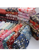  Bronzed Japanese style fabric 100% cotton kimono clothing cloth DIY sewing  Patchwork Material 135/140/145cm*50cm 