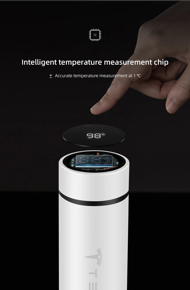 Coffee thermos leak proof car vacuum bottle travel portable thermos cup For Tesla Model 3 Y S X Cybertruck Juguete Roadster