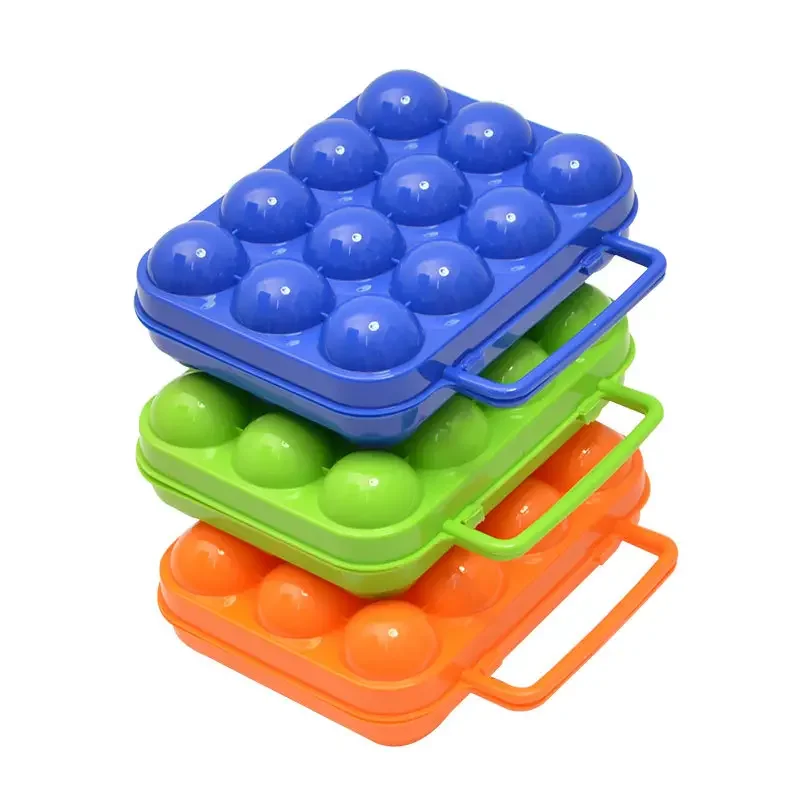 Portable 6/12 Grid Egg Storage Box for Outdoor Picnic, BBQ, and Camping Keep Your Eggs Safe and Fresh Kitchen Tools 5