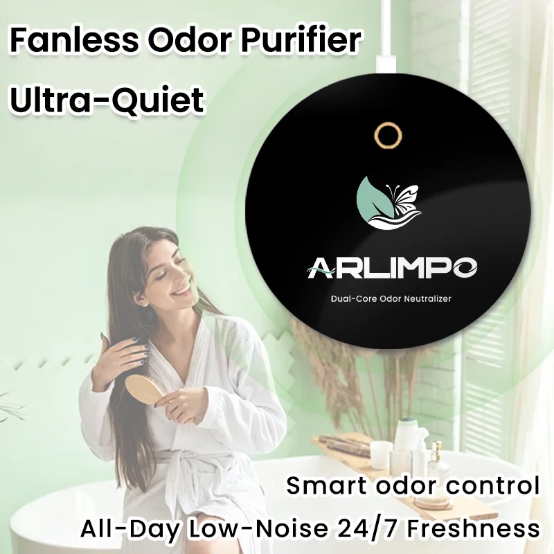 1PC Dual-Core Air Purifier, Wall-Mounted Odor Eliminator for Pet Homes, Smart Odor-Chip Technology 5