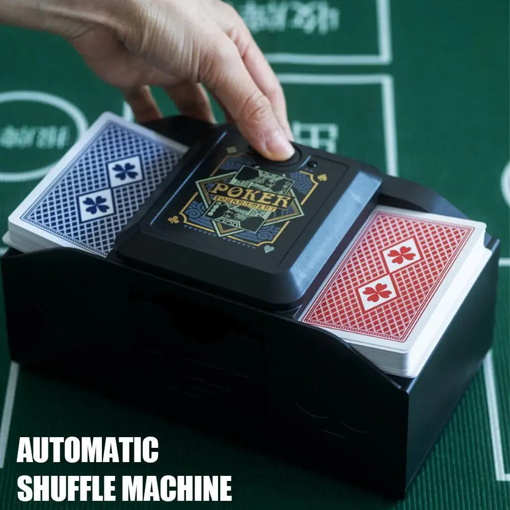 Automatic Card Shuffling Machine 1/2 Decks Electric Poker Card Shuffler USB Battery-Operated Shuffler For Games Home Party