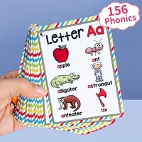 English 26 Letters Alphabet Phonics Pocket Flash Cards Early Educational Learning English Word Toys 1