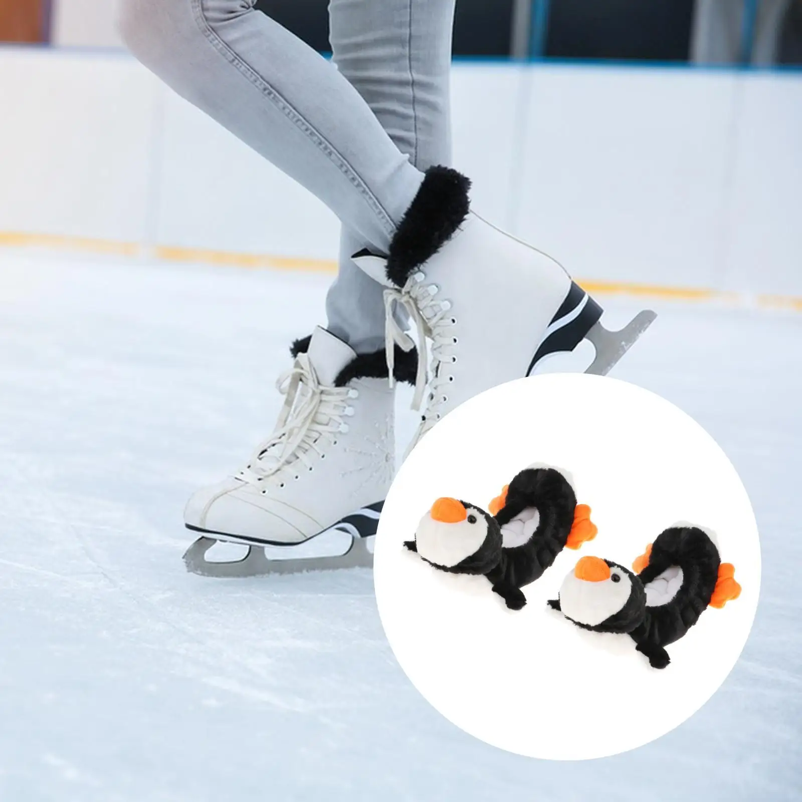 Ice Skate Blade Covers Soft Plush Ice Blade Guards Skate Protector Outdoor Sports Boys Girls Skates Men Women