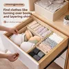 Cross-Border Non-Woven Fabric Bra Storage Box Set Of 6 Underwear Socks Drawers Organizer Box Foldable Storage Bin 3