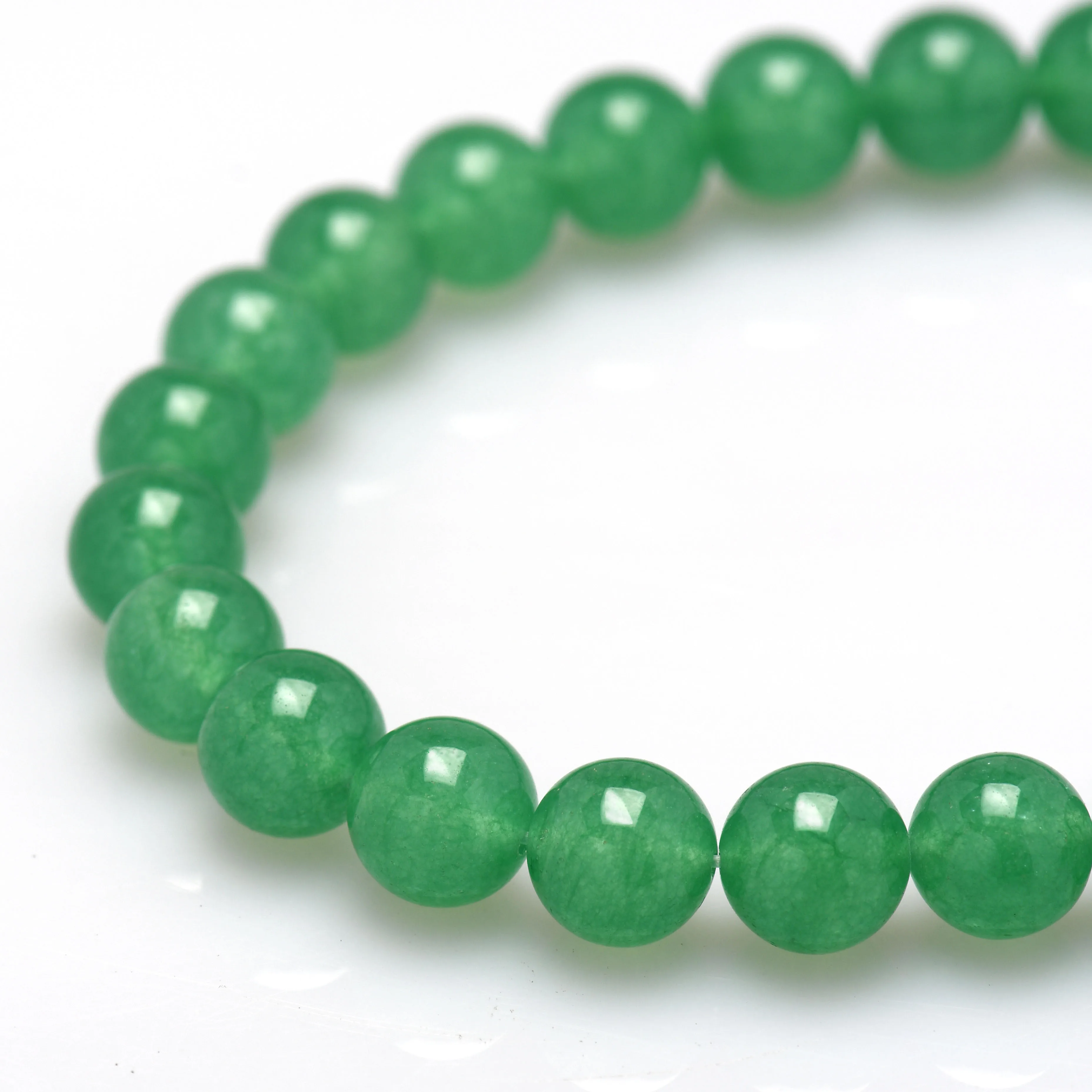 4/6/8/10 /12mm 자연 녹색 Aventurine 스톤 비즈 파워 치유 스톤 느슨한 구슬 팔찌 목걸이 쥬얼리 DIY 만들기