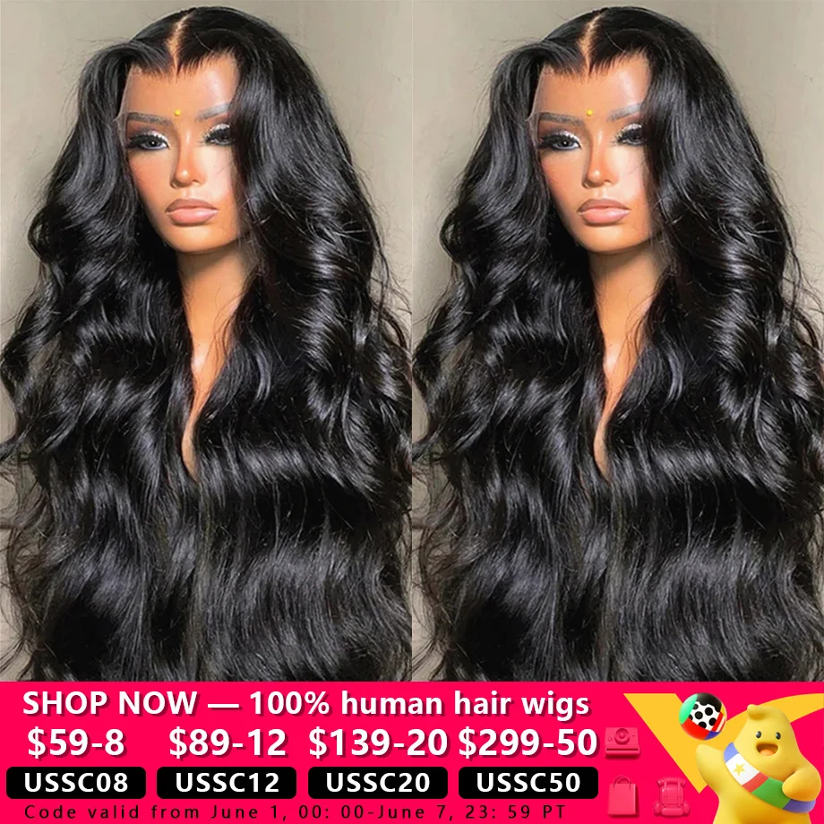 30 40 Inch Body Wave Lace Front Human Hair Wigs For Women 13x4 Hd Brazilian Hair Wigs 360 Full Lace Wig Human Hair Pre Plucked