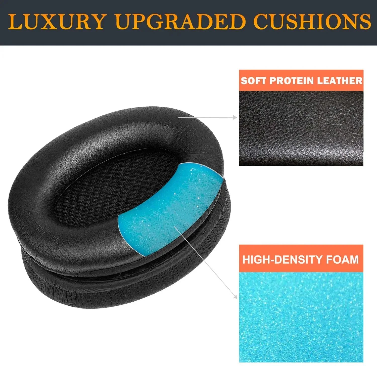 Replacement Earpads Memory Foam Ear Pads Cushion Repair Parts for Sony WH-1000XM3 WH1000XM3 WH 1000 XM3 Headphones Cover Earpads