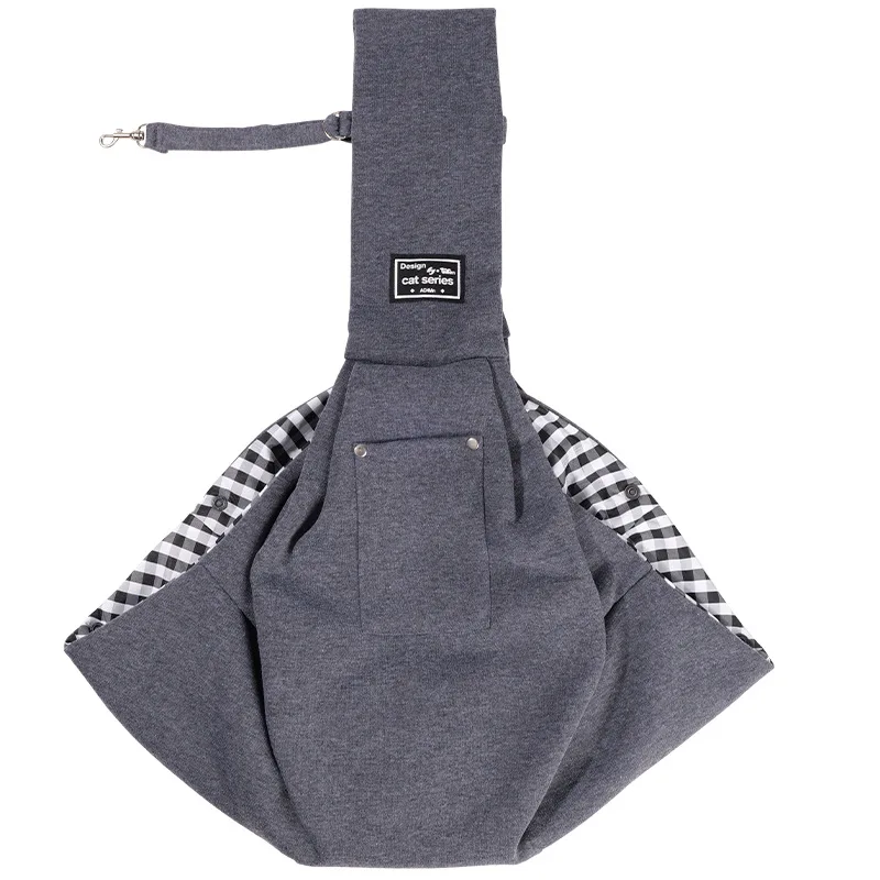Dog Cat Carrier Sling for 0-15 lbs Hands Free Puppy Crossbody for Travel Breathable Pad Storage Pocket Tote Design Cat Carrier